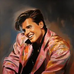 Elvis Presley at 55, 1990 painting Elvis Presley at 55, 1990 painting